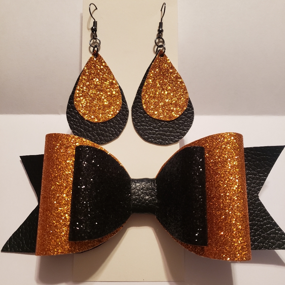 Bow/ earring set